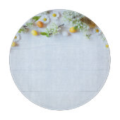 Osterkirschmuck: Gelbe Eier. Schneidebrett (Vorderseite)