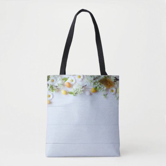 Osterkirschmuck: Gelbe Eier. Tasche (Vorderseite)