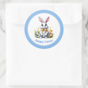 Osterkleber-Bunny Runder Aufkleber
