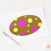 Osterkleber Ovaler Aufkleber (Umschlag)