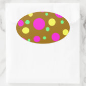 Osterkleber Ovaler Aufkleber (Tasche)