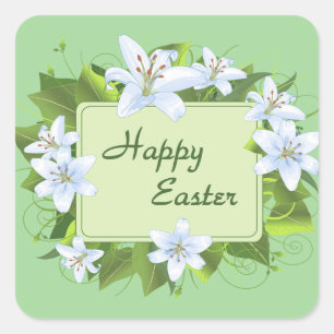 Osterkleber Quadratischer Aufkleber