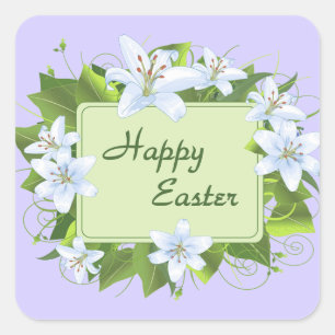 Osterkleber Quadratischer Aufkleber