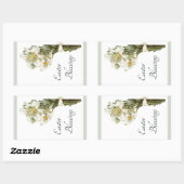 Osterkleber Rechteckiger Aufkleber (Blatt)