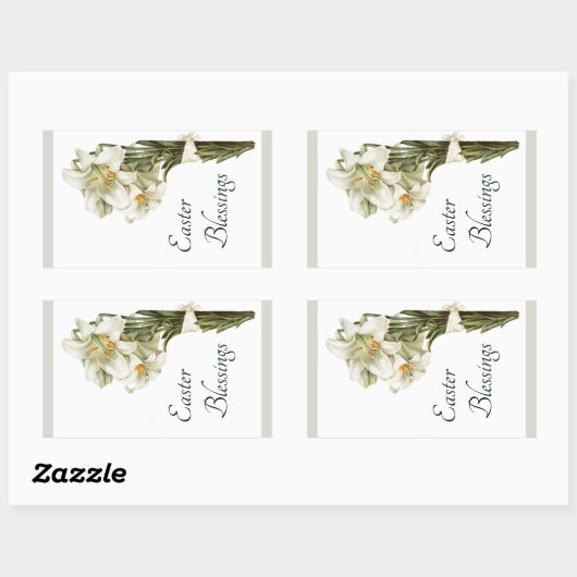 Osterkleber Rechteckiger Aufkleber (Blatt)