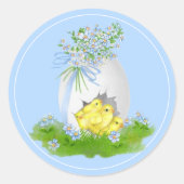 Osterkleber Runder Aufkleber (Vorderseite)