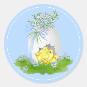 Osterkleber Runder Aufkleber