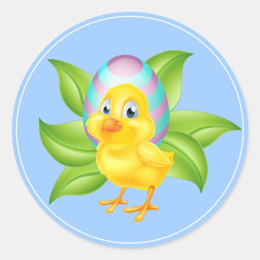 Osterkleber Runder Aufkleber (Vorderseite)