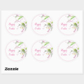 Osterkleber Runder Aufkleber (Blatt)