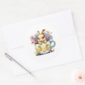 Osterkleber Runder Aufkleber (Umschlag)