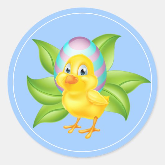 Osterkleber Runder Aufkleber (Vorderseite)