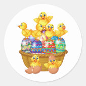 Osterkleber Runder Aufkleber (Vorderseite)