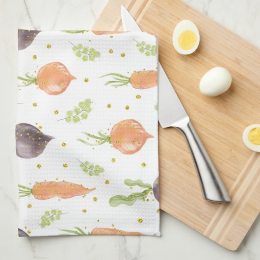 Osterkochtopf Geschirrtuch (Viertel Falte)