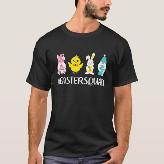 Osterkolade Niedliche Gnome Bunny Eggs Familienpas T-Shirt (Vorderseite)