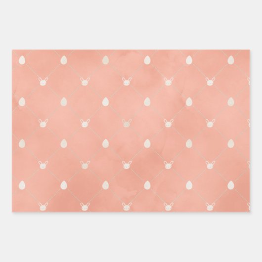 Osterkollektion 3 Giftpackung Bunny Chick Geschenkpapier Set (Vorderseite 2)