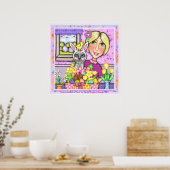 "Osterkorb der Liebe" Kunstdrucken Poster (Küche)