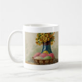 Osterkorb Eier Blumen Antik Kaffeetasse (Links)