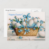 Osterkorb Feiertagspostkarte (Vorne/Hinten)