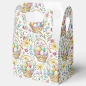 Osterkorb & Frühlingsblumenmuster Geschenkschachtel (Offen)