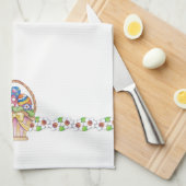 Osterkorb - Küchentücher (Viertel Falte)