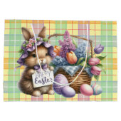 Osterkorb mit Hase Große Geschenktüte (Rückseite)