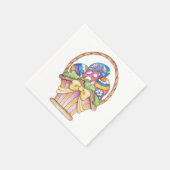 Osterkorb - Papier Napkins Serviette (Ecke)