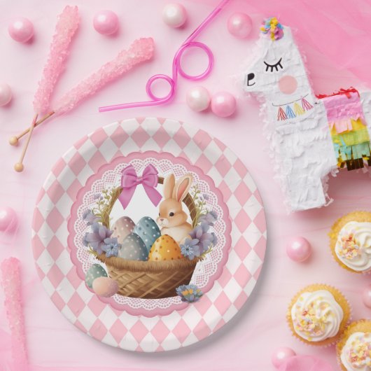 Osterkorb Pappteller (Party)