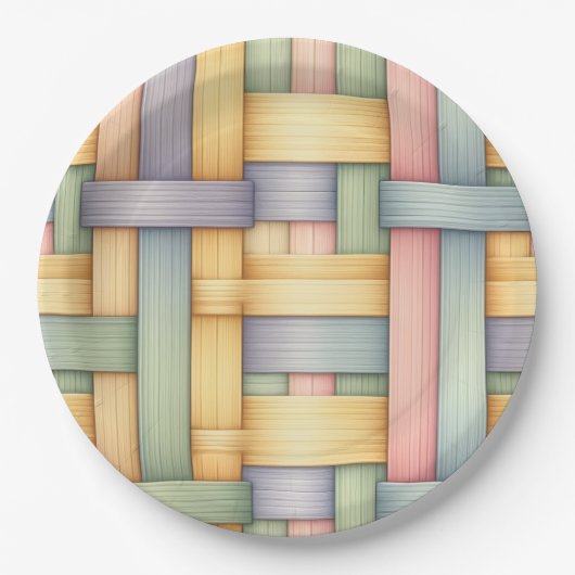 Osterkorb Pappteller (Vorderseite)