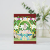 Osterkorb Postkarte (Stehend Vorderseite)