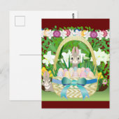 Osterkorb Postkarte (Vorne/Hinten)