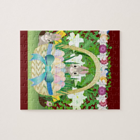 Osterkorb Puzzle (Horizontal)