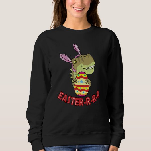 Osterkorb Rex Osterkorb Hülsen Kinder Niedlich B Sweatshirt (Vorderseite)