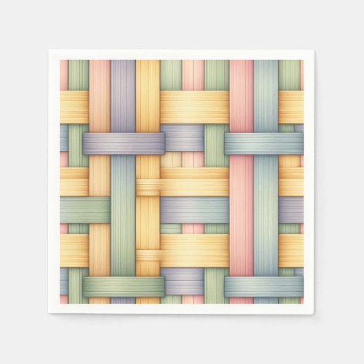 Osterkorb Serviette (Vorderseite)