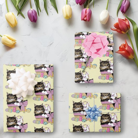 Osterkorb TabbyKitten Geschenkpapier Set
