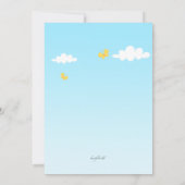 Osterkorb zum Geburtstag Einladung (Rückseite)