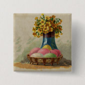 Osterkörbchen Blume Antike Button (Vorderseite)