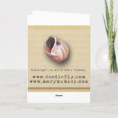 Osterkörbchen Blume Antike Feiertagskarte (Rückseite)