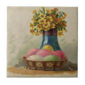 Osterkörbchen Blume Antike Fliese (Vorderseite)