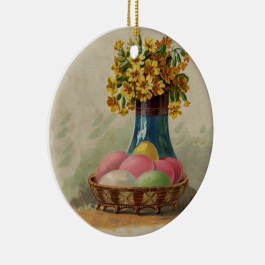 Osterkörbchen Blume Antike Keramik Ornament (Rechts)