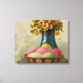 Osterkörbchen Blume Antike Leinwanddruck (Vorderseite)