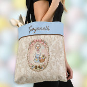 Osterkörbchen Pastell Vintage Gans Monogramm Tasche