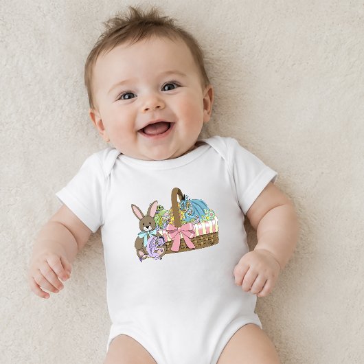 Osterkorbdrache Baby Strampler