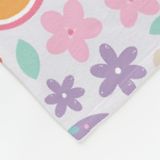 Osterkörbe - Celebration Pattern Fleecedecke (Ecke)