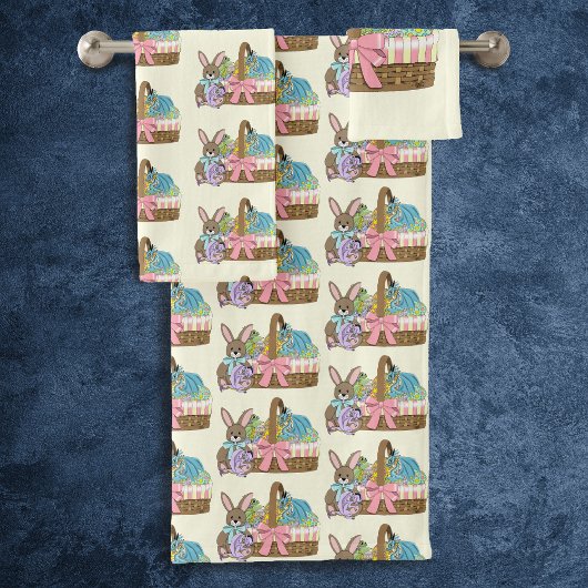 Osterkörbe Drachen Eier Badhandtuch Set