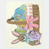 Osterkörbe Drachen Eier Fleecedecke (Vorderseite)