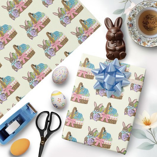 Osterkörbe Drachen Eier Geschenkpapier