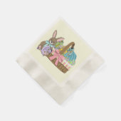 Osterkörbe Drachen Eier Serviette (Ecke)