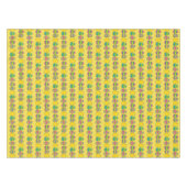 Osterkörbe Eizelljagd farbenfrohe Eier Tischdecke (Vorderseite (Horizontal))