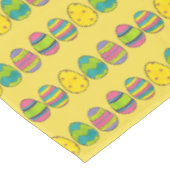 Osterkörbe Eizelljagd farbenfrohe Eier Tischdecke (Schrägansicht)