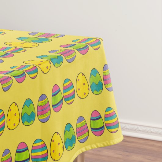 Osterkörbe Eizelljagd farbenfrohe Eier Tischdecke (Beispiel)
